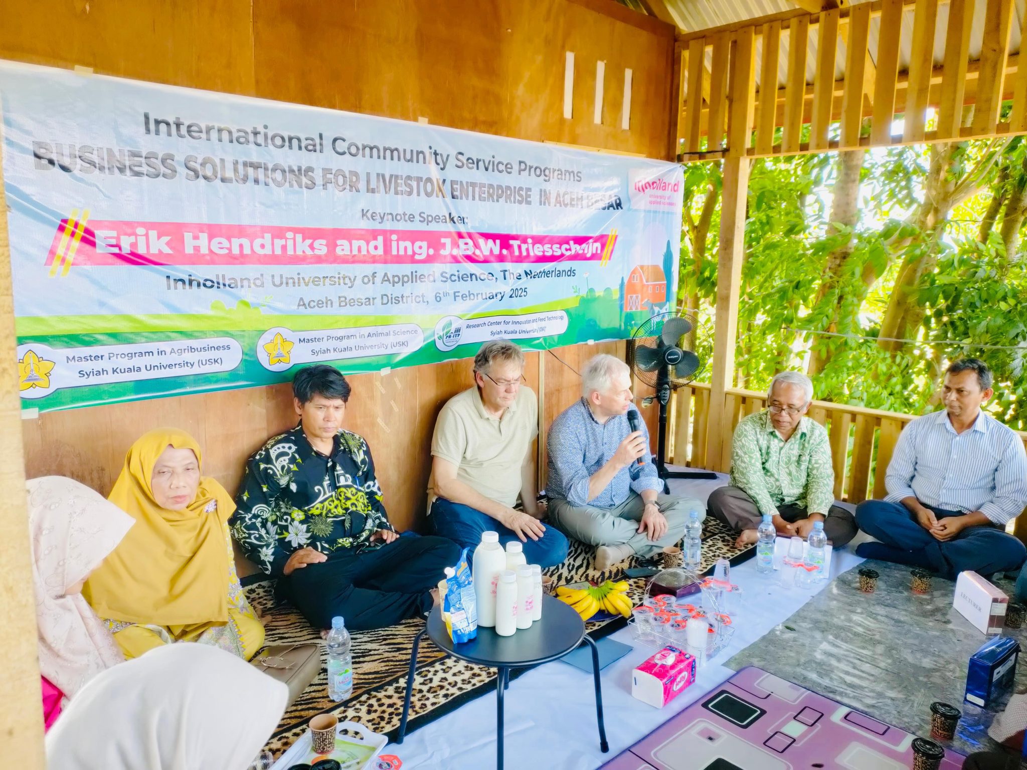 Prodi Magister Ilmu Peternakan Gelar Pengabdian Internasional Bersama dengan Inholand University Belanda di Aceh Besar